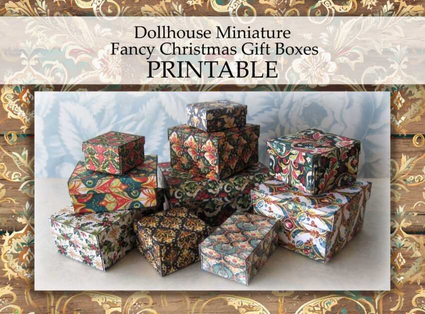 Dollhouse Miniature Printables - Late Night Coffee
