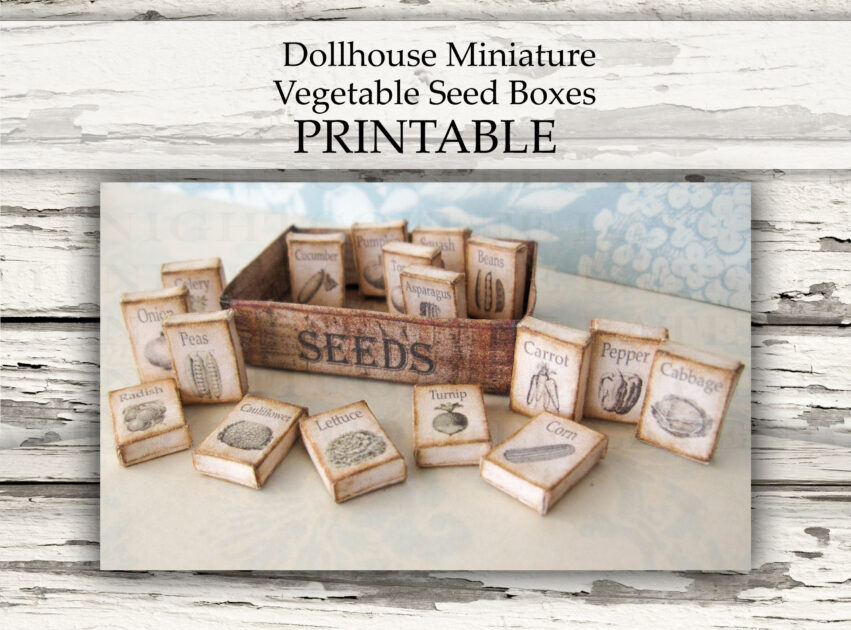 Dollhouse Miniature Printables - Late Night Coffee